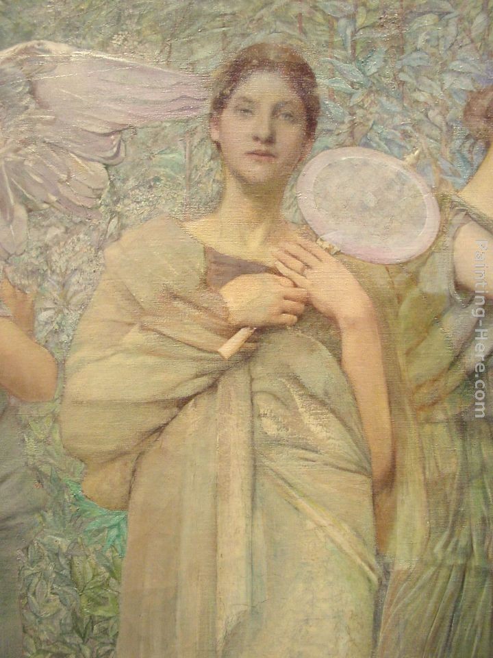 Thomas Wilmer Dewing The Days detail